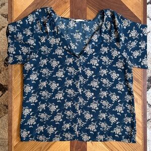 Fun2Fun Christina Split Neck Blouse